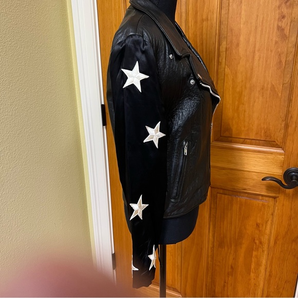 Reformation Big Dipper Leather Moto Style Jacket, Size S - Picture 11 of 13